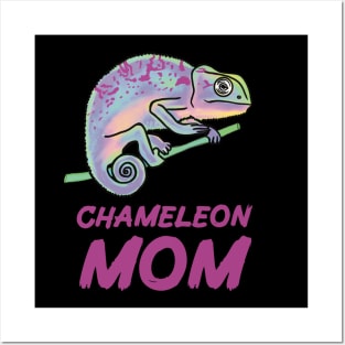 Chameleon Mom, Purple, for Chameleon Lovers Posters and Art